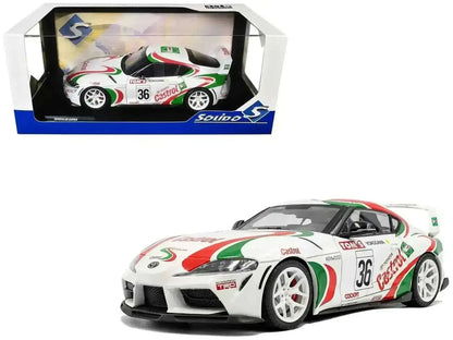 2024 Toyota GR Supra #36 "Toyota Racing Tribute" White with Green and Red Graphics 1/18 Diecast Model Car by Solido Cartsfy Inc.