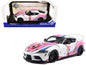 2024 Toyota GR Supra "Itasha" White with Graphics "StreetFighters" 1/18 Diecast Model Car by Solido Miniature Motors Default Title Default Title-