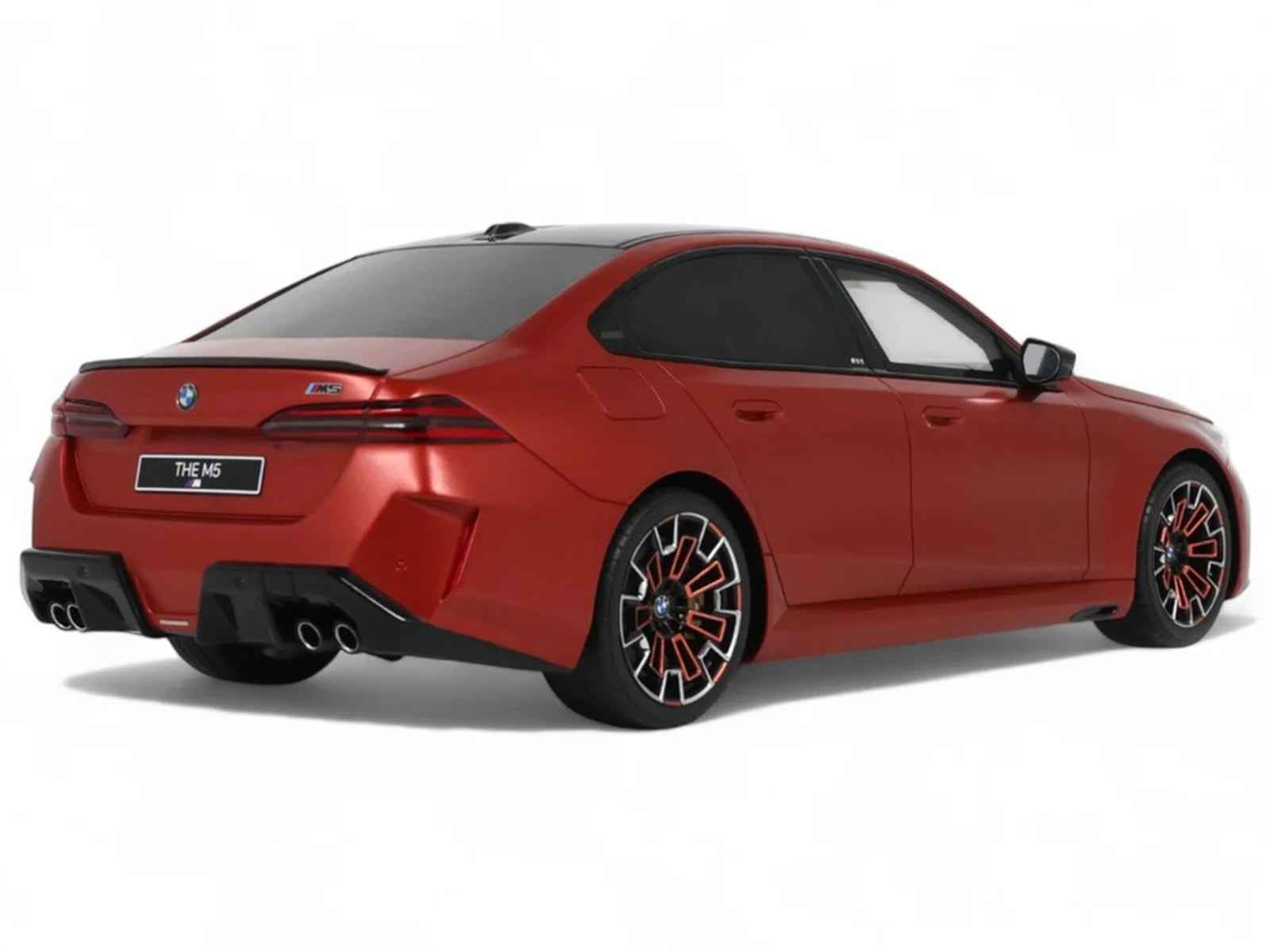 2025 BMW M5 (G90) Pebble Beach Edition Fire Orange Metallic with Black Top 1/18 Model Car by GT Spirit Cartsfy Inc.