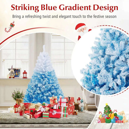 2025 New Artificial Christmas Tree with 456 Branch Tips and Folding Metal Stand Cartsfy Inc.