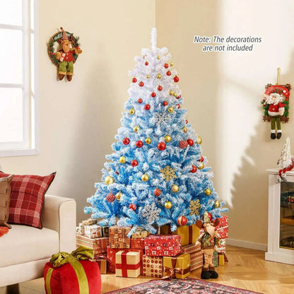 2025 New Artificial Christmas Tree with 456 Branch Tips and Folding Metal Stand Cartsfy Inc.