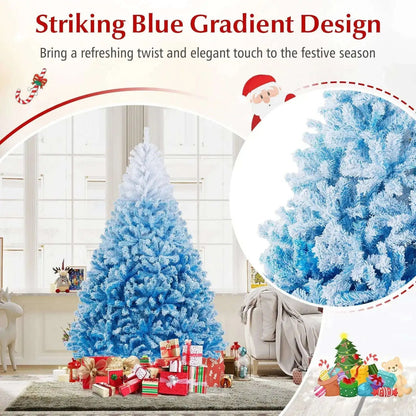 2025 New Artificial Christmas Tree with 456 Branch Tips and Folding Metal Stand Cartsfy Inc.