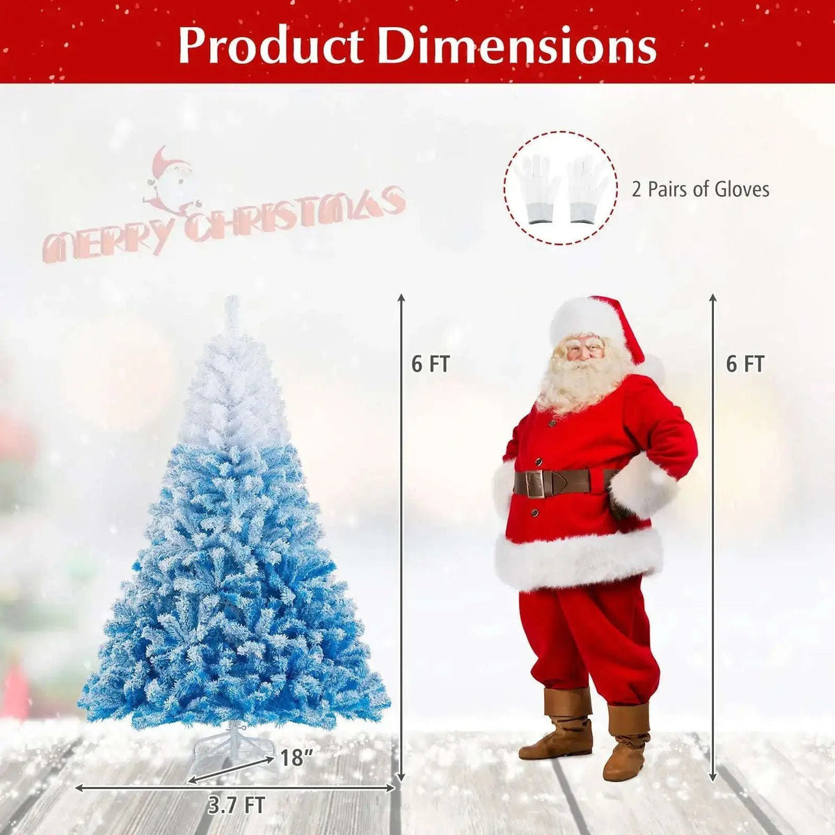 2025 New Artificial Christmas Tree with 456 Branch Tips and Folding Metal Stand Cartsfy Inc.