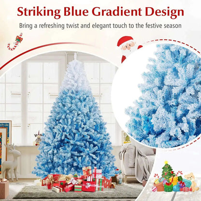 2025 New Artificial Christmas Tree with 456 Branch Tips and Folding Metal Stand Cartsfy Inc.