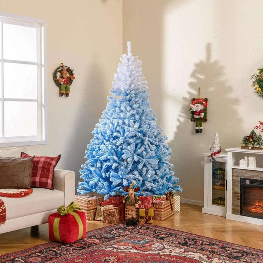2025 New Artificial Christmas Tree with 456 Branch Tips and Folding Metal Stand Cartsfy Inc.