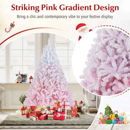 2025 New Artificial Christmas Tree with Folding Metal Stand and 456 Branch Tips Cartsfy Inc.