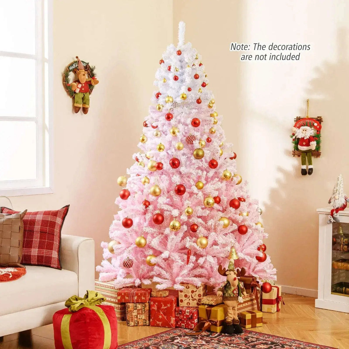 2025 New Artificial Christmas Tree with Folding Metal Stand and 456 Branch Tips Cartsfy Inc.
