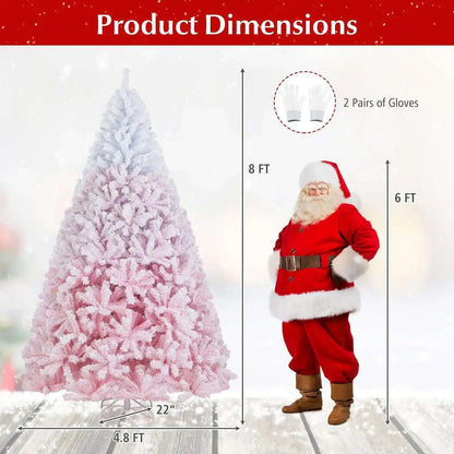 2025 New Artificial Christmas Tree with Folding Metal Stand and 456 Branch Tips Cartsfy Inc.