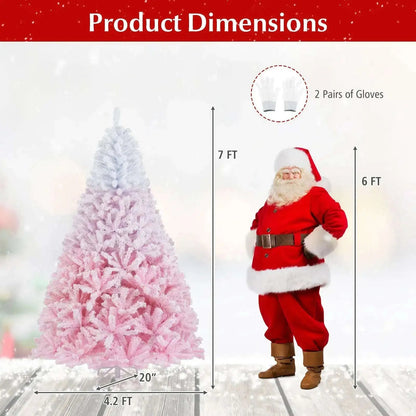2025 New Artificial Christmas Tree with Folding Metal Stand and 456 Branch Tips Cartsfy Inc.