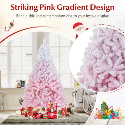 2025 New Artificial Christmas Tree with Folding Metal Stand and 456 Branch Tips Cartsfy Inc.