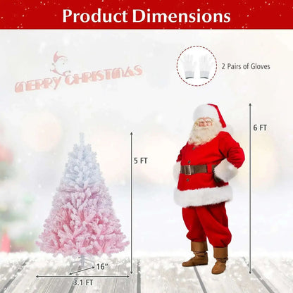 2025 New Artificial Christmas Tree with Folding Metal Stand and 456 Branch Tips Cartsfy Inc.