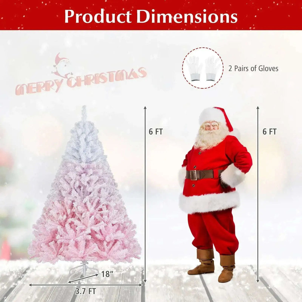 2025 New Artificial Christmas Tree with Folding Metal Stand and 456 Branch Tips Cartsfy Inc.