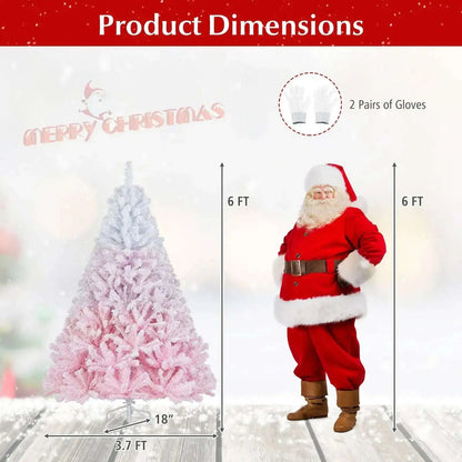 2025 New Artificial Christmas Tree with Folding Metal Stand and 456 Branch Tips Cartsfy Inc.