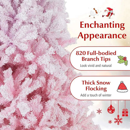 2025 New Artificial Christmas Tree with Folding Metal Stand and 456 Branch Tips Cartsfy Inc.