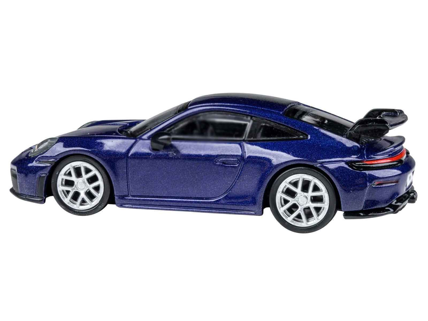 2025 Porsche 911 GT3 (992.2) Gentian Blue Metallic with Carbon Stripe 1/64 Diecast Model Car by Paragon Models Cartsfy Inc.
