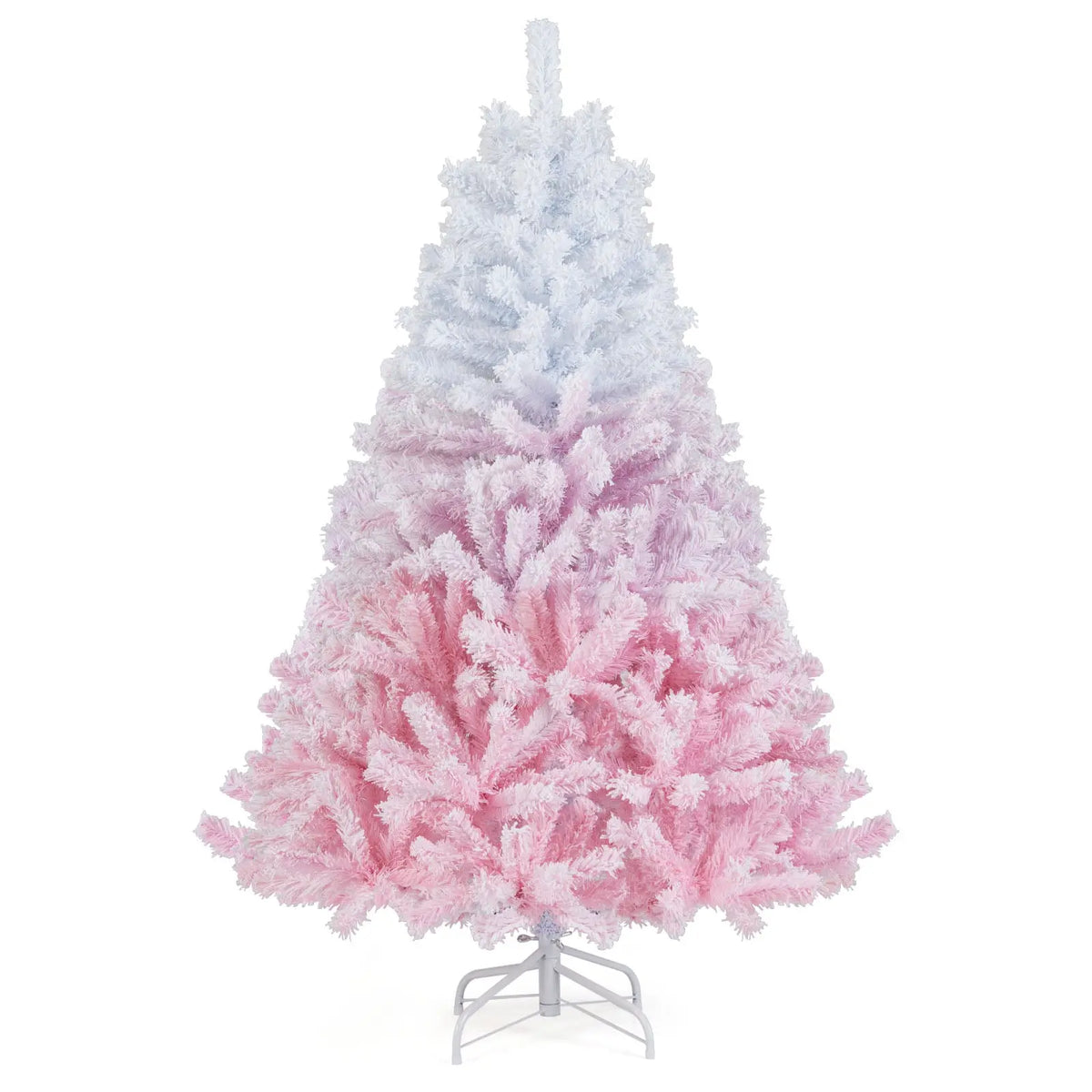 2025 New Artificial Christmas Tree with Folding Metal Stand and 456 Branch Tips