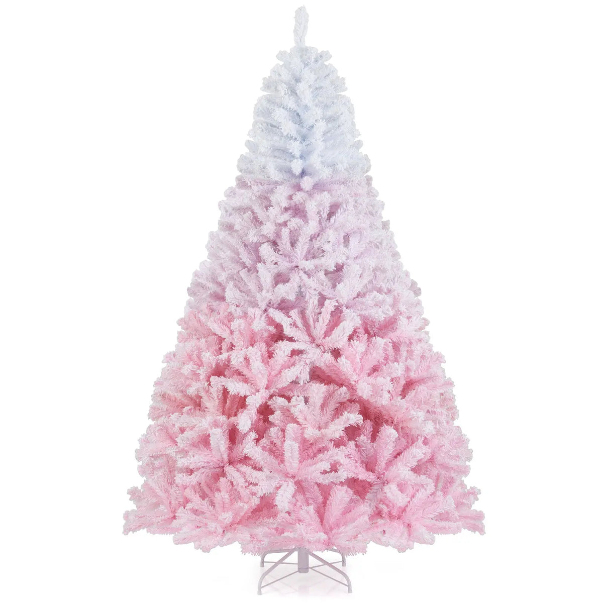 2025 New Artificial Christmas Tree with Folding Metal Stand and 456 Branch Tips