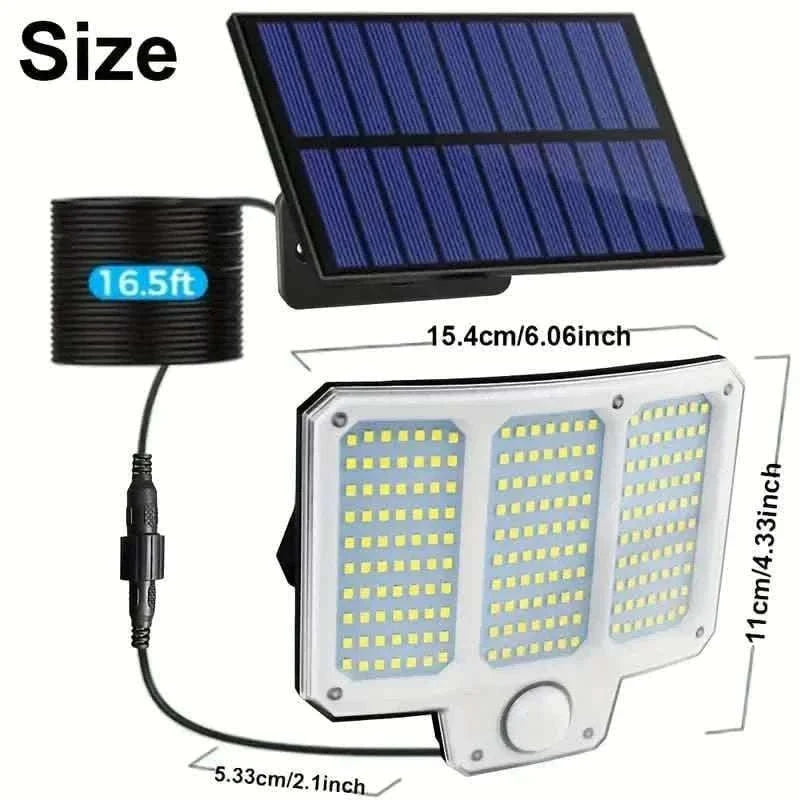 210 LED Garden Wall Lamp Super Bright Motion Sensor Solar Strong Power LED Garden Wall Lamp Cartsfy Inc.