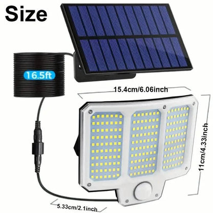 210LED Super Bright Motion Sensor Solar Strong Power LED Garden Wall Lamp - Cartsfy Inc.