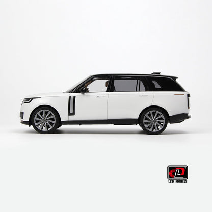 LCD 2022 Land Rover Range Rover SV Serenity White w/ Black Roof 1:18
