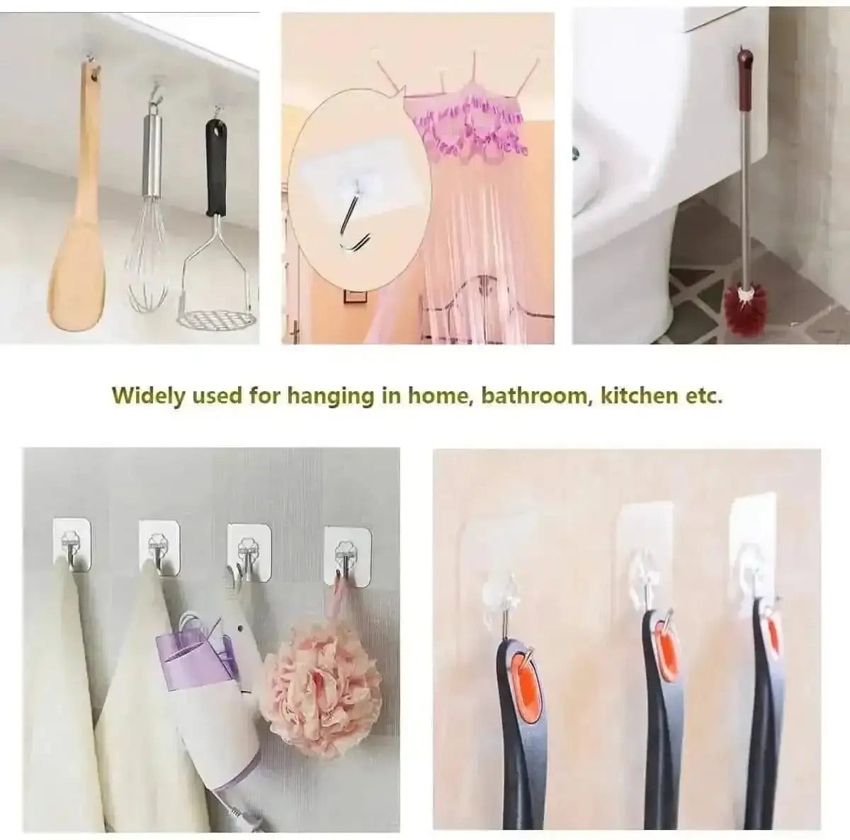 24-Pack: Adhesive Hooks Kitchen Wall Hooks DailySale Default Title Default Title-
