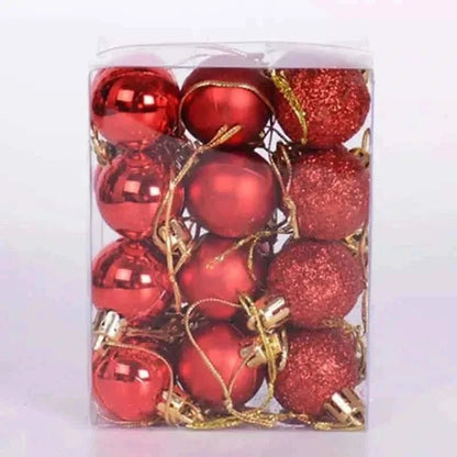 24-Pieces: Sparkling Christmas Balls Cartsfy Inc.