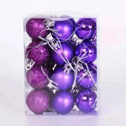 24-Pieces: Sparkling Christmas Balls Cartsfy Inc.