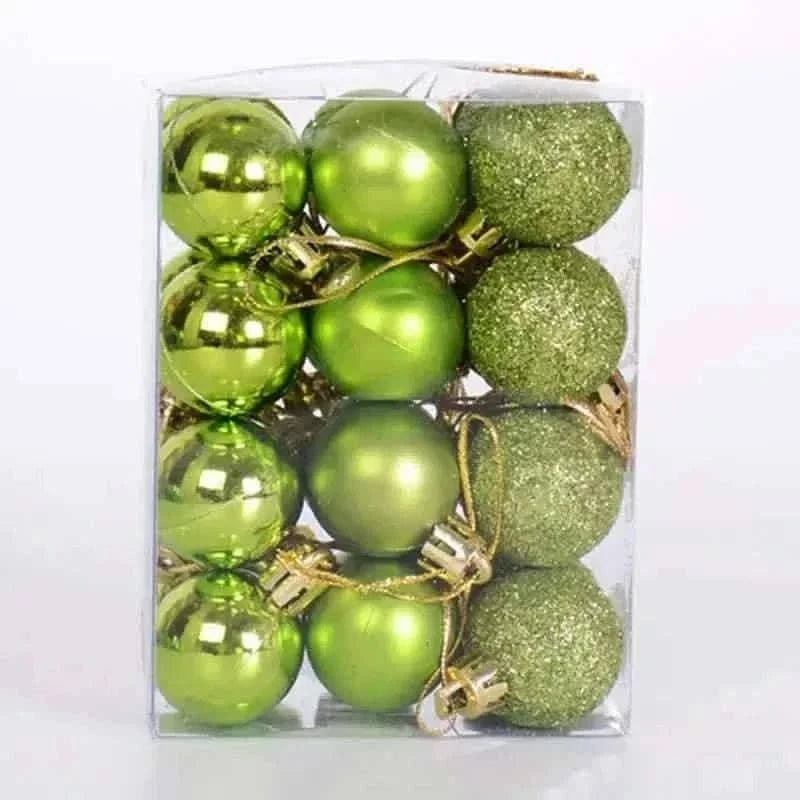 24-Pieces: Sparkling Christmas Balls Cartsfy Inc.