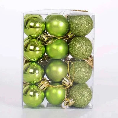 24-Pieces: Sparkling Christmas Balls Cartsfy Inc.