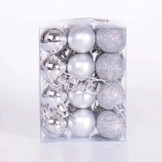 24-Pieces: Sparkling Christmas Balls Cartsfy Inc.