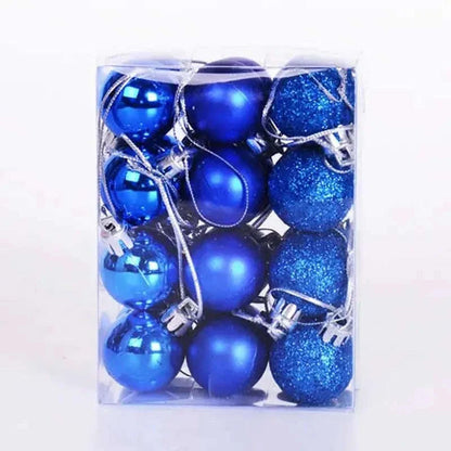24-Pieces: Sparkling Christmas Balls Cartsfy Inc.