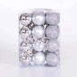 24-Pieces: Sparkling Christmas Balls – Shatterproof Holiday Decor
