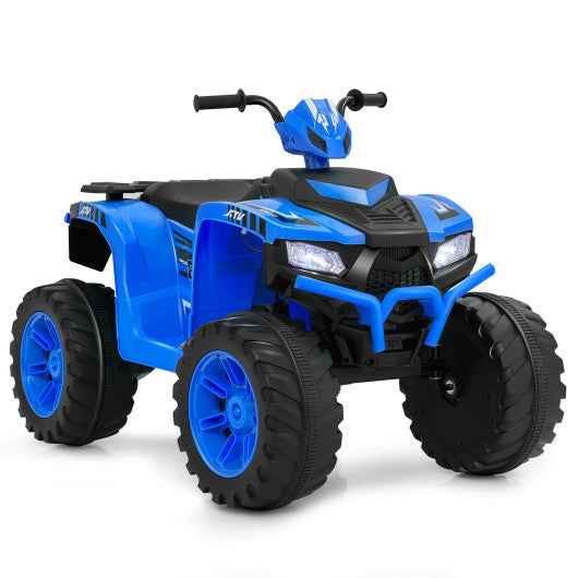 24V Kids Ride-On Electric ATV with Wireless Connection for Toddlers 3-8 Years Old-Blue Cartsfy Inc.
