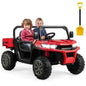 24V Ride On Kids Car with Dump Bed and Remote Control-Red Cartsfy Inc.