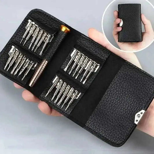 25-in-1 Multi-Purpose Precision Screwdriver Wallet Kit Repair Tools Cartsfy Inc.