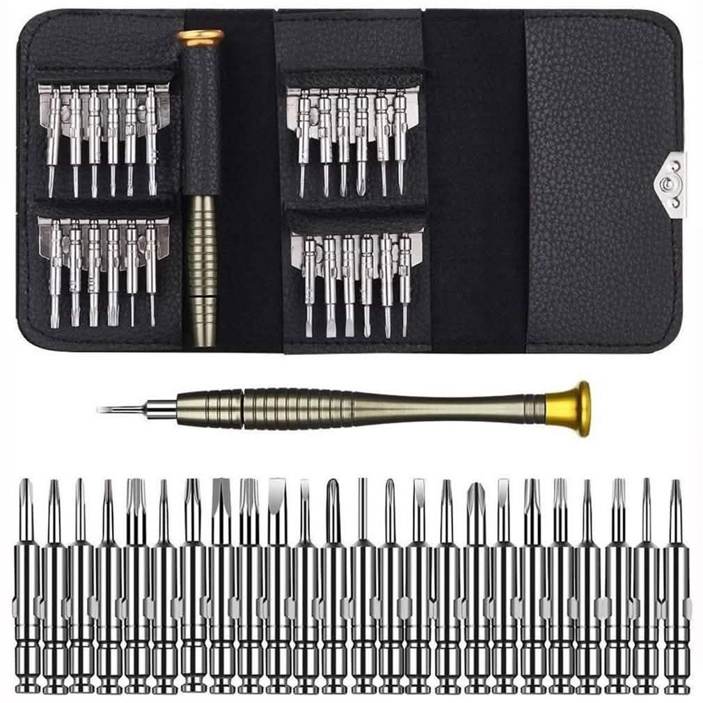 25 - in - 1 Multi - Purpose Precision Screwdriver Wallet Kit Repair Tools - Cartsfy Inc.