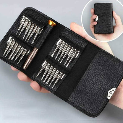 25 - in - 1 Multi - Purpose Precision Screwdriver Wallet Kit Repair Tools - Cartsfy Inc.