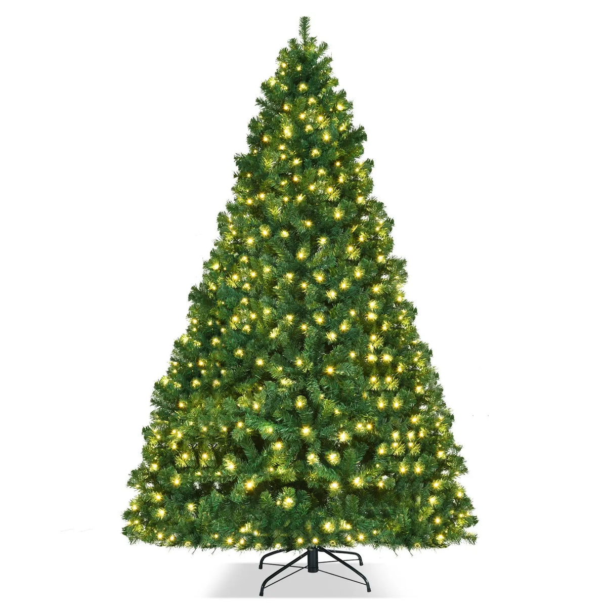 7 Feet PVC Artificial Christmas Tree with LED Lights