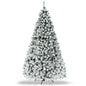 Pre-Lit Premium Snow Flocked Hinged Artificial Christmas Tree