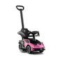 3-in-1 Licensed Lamborghini Ride on Push Car with Handle Guardrail-Pink Cartsfy Inc.