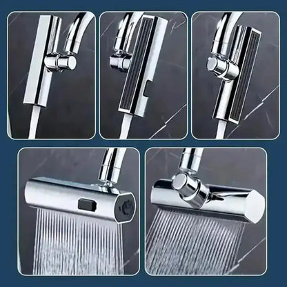 3-Mode Leakproof Sink Faucet Adapter - Durable Copper Construction for Kitchen and Bathroom Cartsfy Inc.