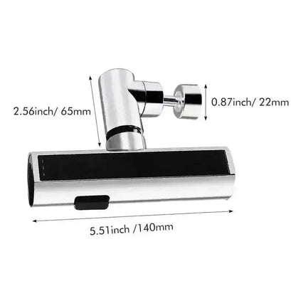 3-Mode Leakproof Sink Faucet Adapter - Durable Copper Construction for Kitchen and Bathroom Cartsfy Inc.