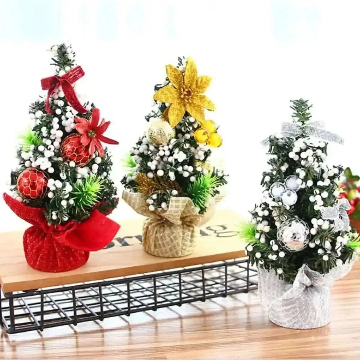 3-Pack: Tabletop Mini Christmas Tree Cartsfy Inc.