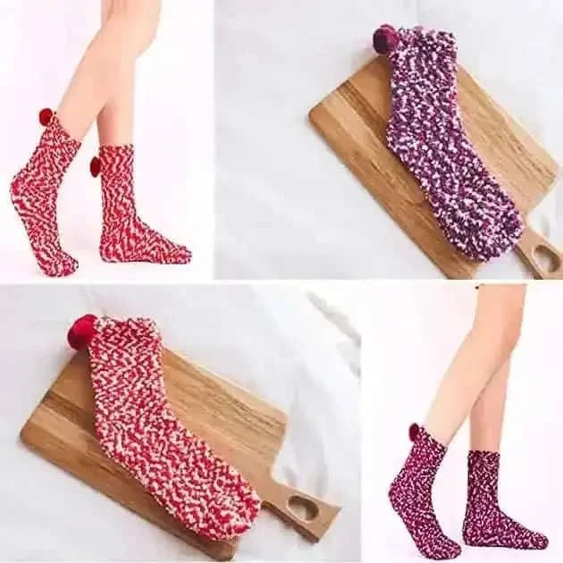 3-Pair: Wool Socks Stocking Stuffers Christmas Gift for Women Cartsfy Inc.