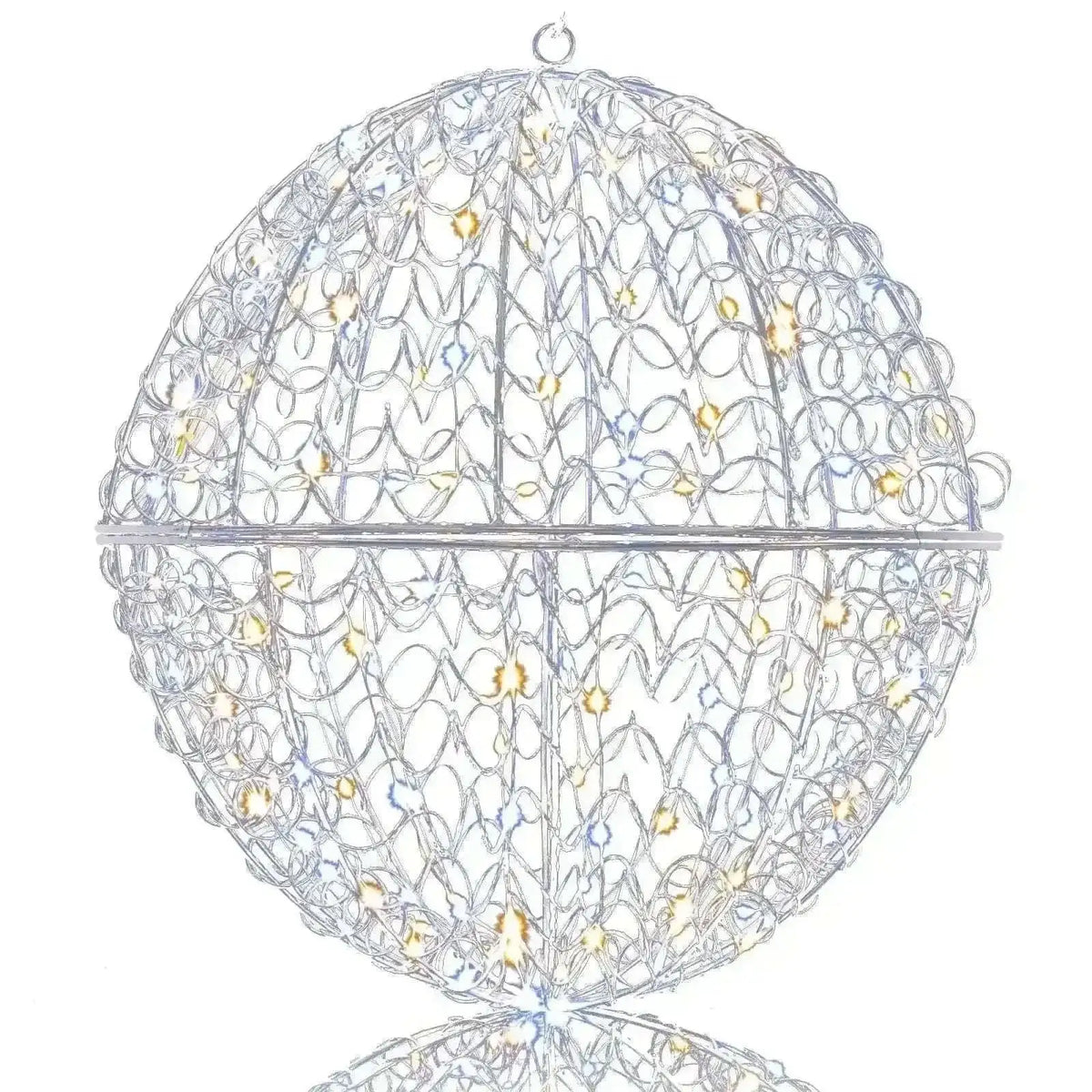 3 Pcs Lighted Christmas Balls Large Standing/Hanging Metal Sphere Lights with 435 LEDs Cartsfy Inc.