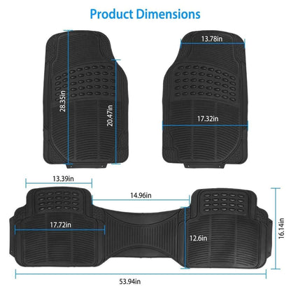3-Piece: Automotive Floor Mats Set Cartsfy Inc.