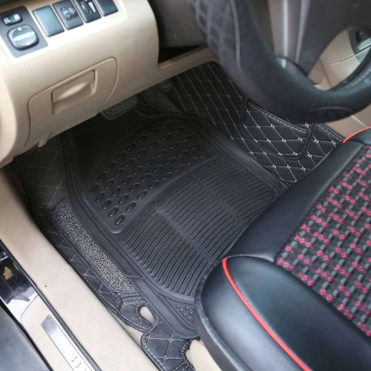3-Piece: Automotive Floor Mats Set Cartsfy Inc.