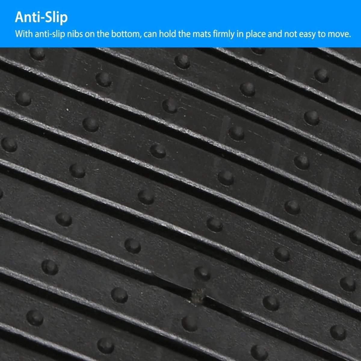 3 - Piece: Automotive Floor Mats Set - Cartsfy Inc.