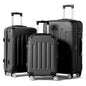 3-Piece Hard Shell Luggage Set with TSA Lock  – 360° Spinner Wheels DailySale White Black Rose White-Black-Rose-
