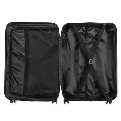 3-Piece Hard Shell Luggage Set with TSA Lock  – 360° Spinner Wheels DailySale White Black Rose White-Black-Rose-